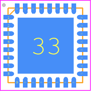 EFM32ZG210F32-QFN32 - Silicon Labs PCB footprint - Quad Flat No-Lead - Quad Flat No-Lead - QFN32 Package