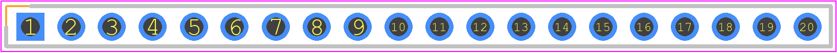 M22-2012005 - Harwin PCB footprint - Header, Vertical - Header, Vertical - M22-2012005_2020