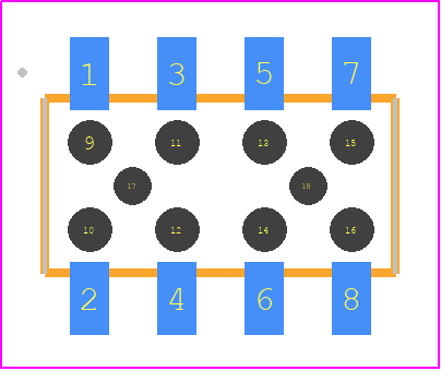M22-6360442 - Harwin PCB footprint - Other - Other - M22-63604XX