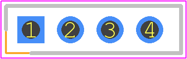 M22-7130442 - Harwin PCB footprint - Header, Shrouded - Straight PTH Box - Header, Shrouded - Straight PTH Box - M22-7130442