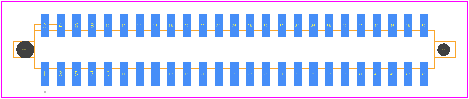 M50-4302545 - Harwin PCB footprint - Other - Other - M50-4302545-1