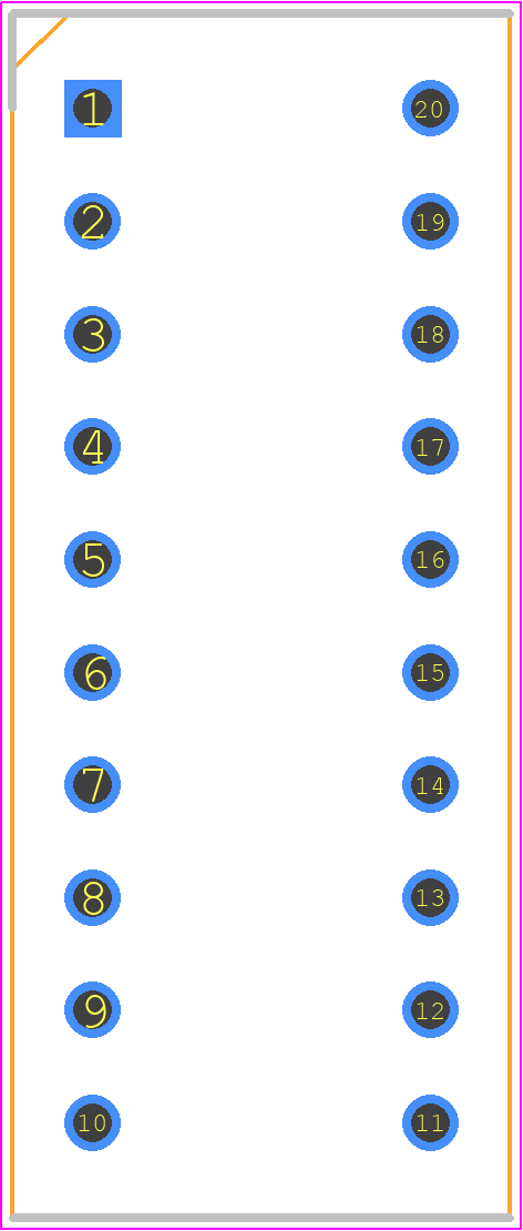 A6ER-0101 - OMRON Electronics PCB footprint - Dual-In-Line Sockets - Dual-In-Line Sockets - A6ER-0101
