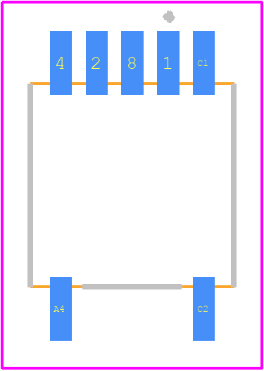 A6KS-104RF - OMRON Electronics PCB footprint - Other - Other - A6KS-104RF-5