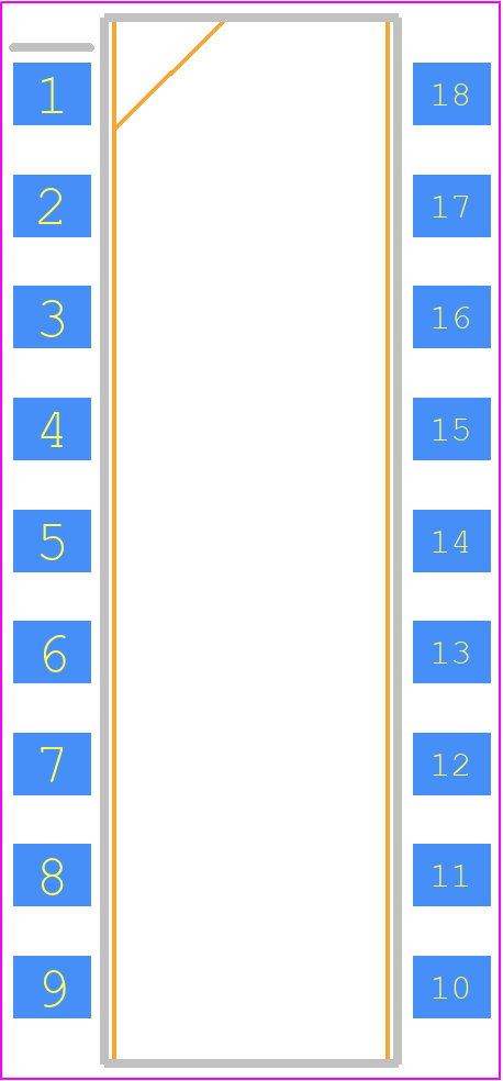 A6S-9101-H - OMRON Electronics PCB footprint - Small Outline Packages - Small Outline Packages - A6S-9101-H