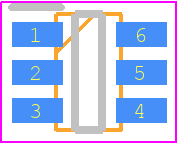 MCP73826-4.1VCHTR - Microchip PCB footprint - SOT23 (6-Pin) - SOT23 (6-Pin) - MCP73826-4.1VCHTR