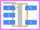 SMF05.TCT - SEMTECH PCB footprint - SOT23 (5-Pin) - SOT23 (5-Pin) - SC-70 5L