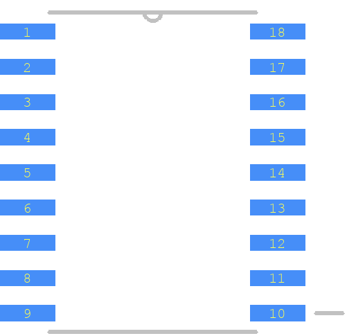 SP3222EET-L - EXAR PCB footprint - Other - Other - SOIC127P1030X265-18N