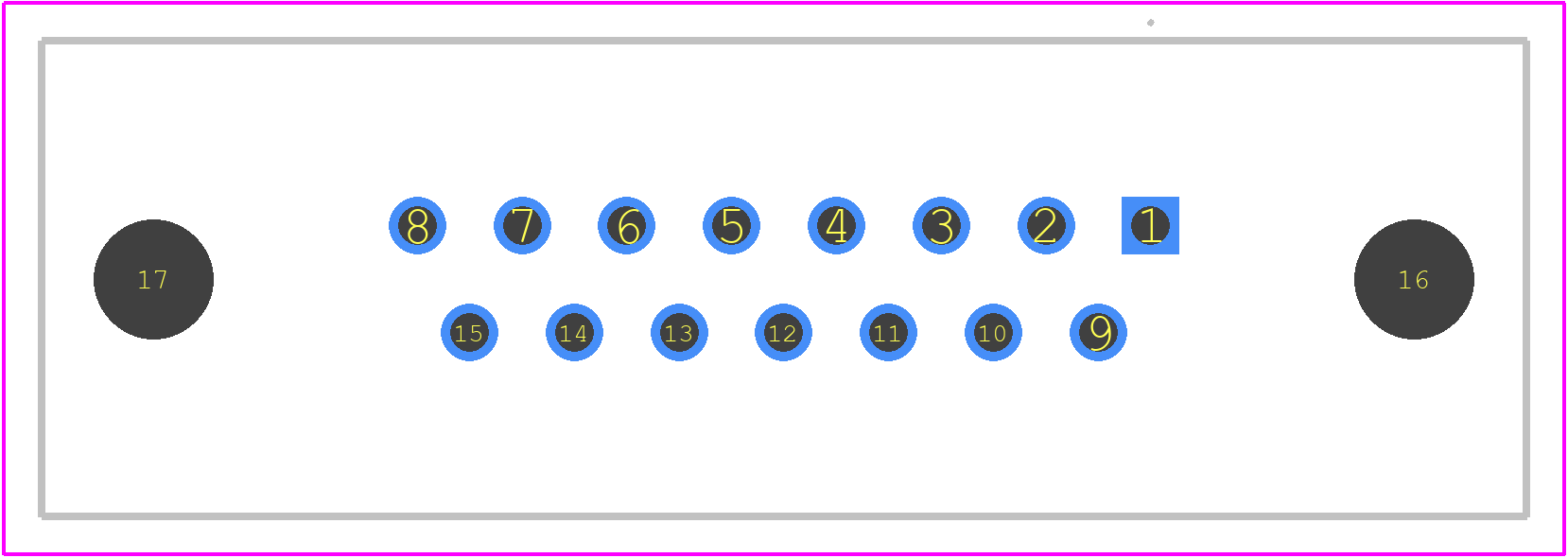 MHDD15-F-T-B-S - MH CONNECTORS PCB footprint - Other - Other - MHDD15-F-T-B-S-2
