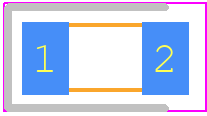 APTR3216EC - Kingbright PCB footprint - LEDs Chip - LEDs Chip - 3.2 x 1.6 mm SMD Chip LED Lamp