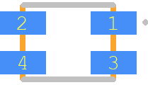 KPBD-3224SURKZGC - Kingbright PCB footprint - Other - Other - 3.2x2.4mm SMD CHIP LED LAMP_1