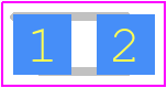 KPT-2012SGC - Kingbright PCB footprint - LED Moulded - LED Moulded - 2.0x1.25mm SMD CHIP LED LAMP