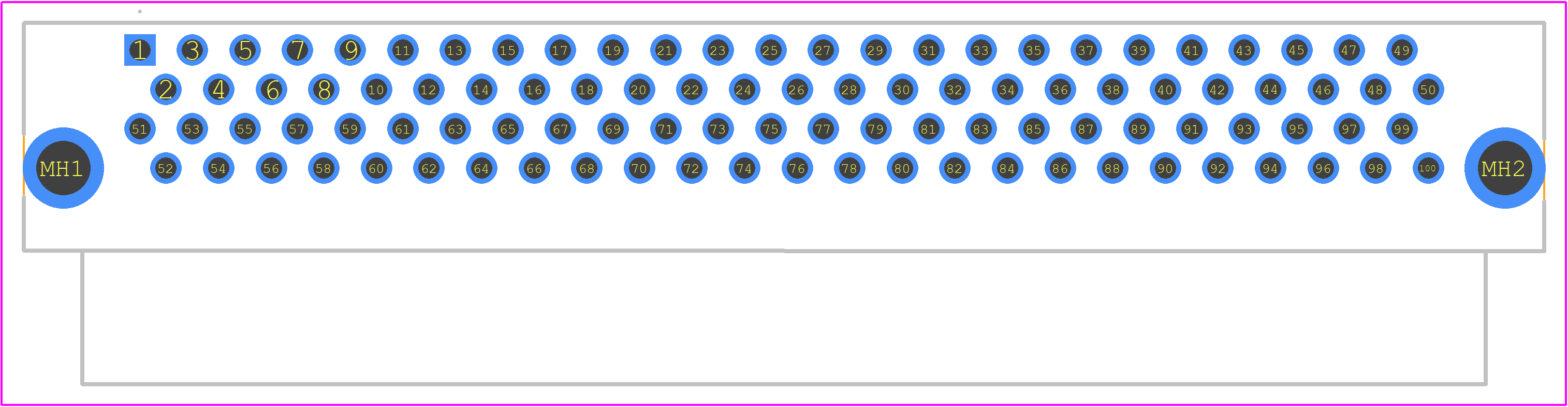 1-1734037-0 - TE Connectivity PCB footprint - Other - Other - 1-1734037-0-2