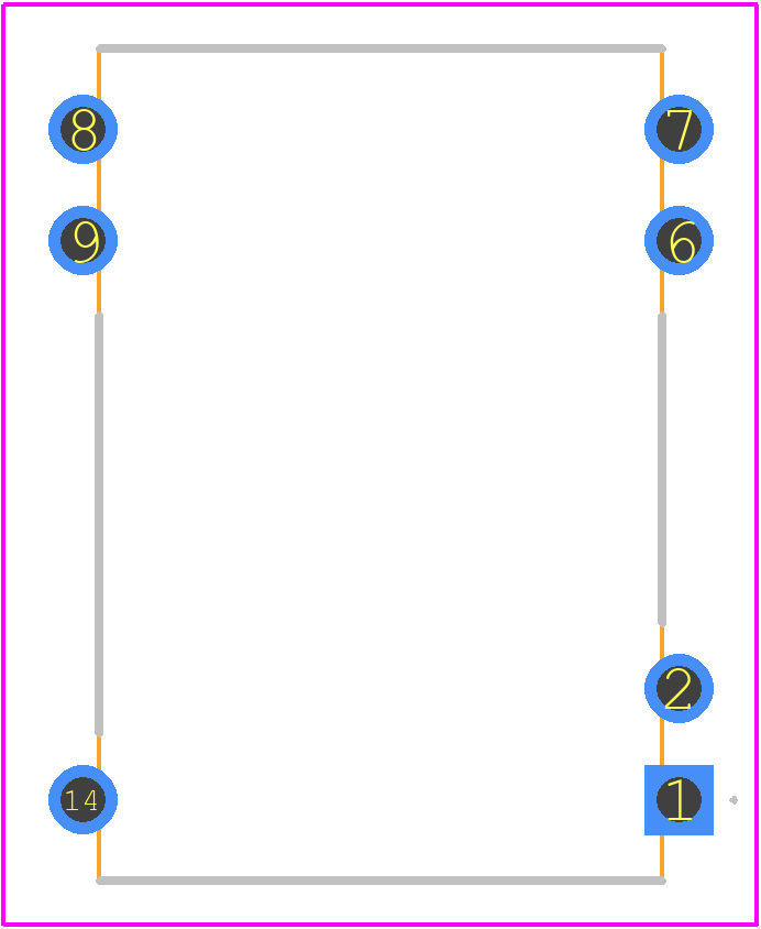 TDR 3-1223 - Traco Power PCB footprint - Other - Other - DIP-14(T=9.2mm)