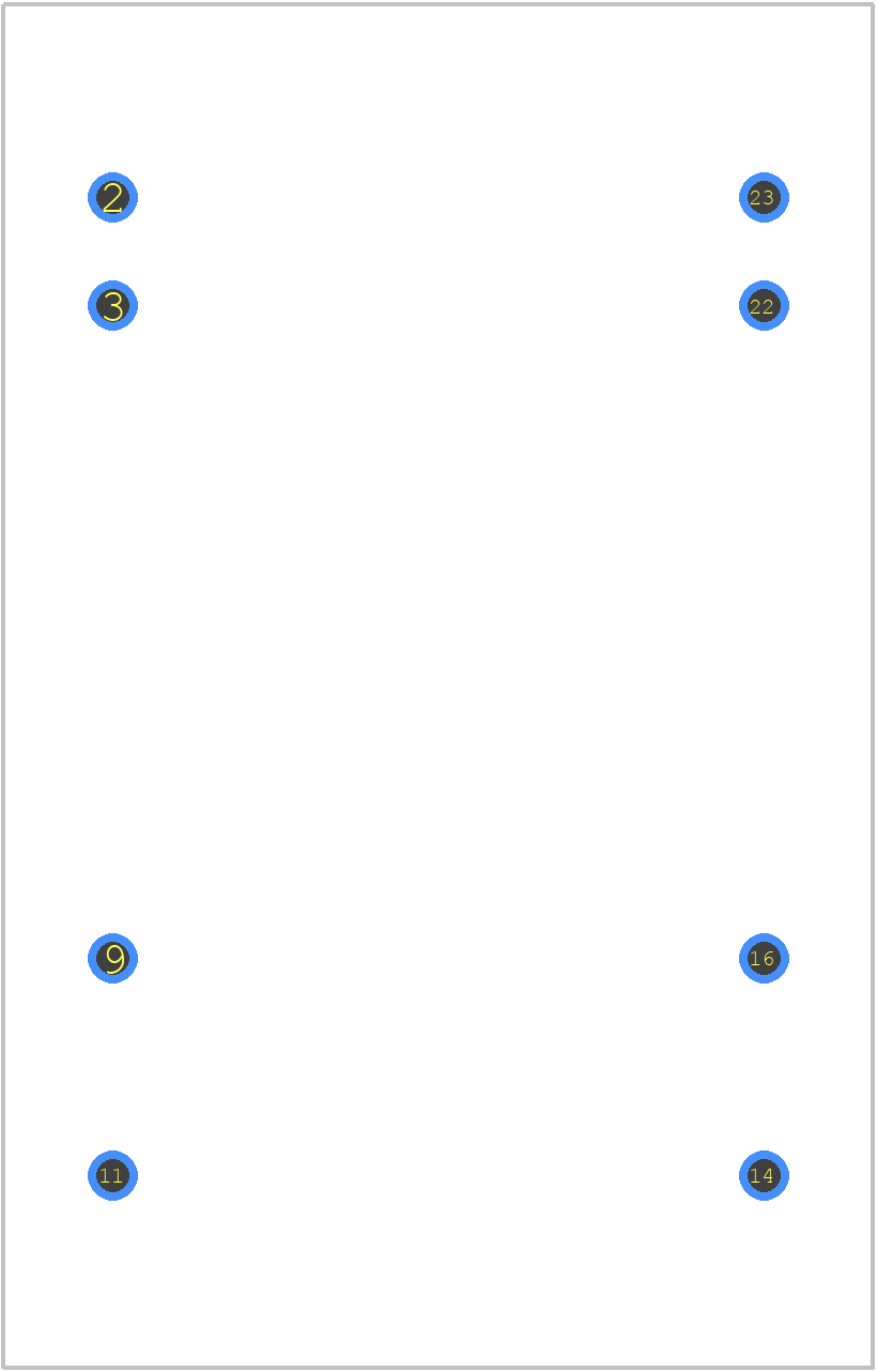TEN 5-2422WI - Traco Power PCB footprint - Other - Other - TEN 5 Series