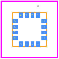 MMC5983MA-B - MEMSIC PCB footprint - Other - Other - 16-VFLGA