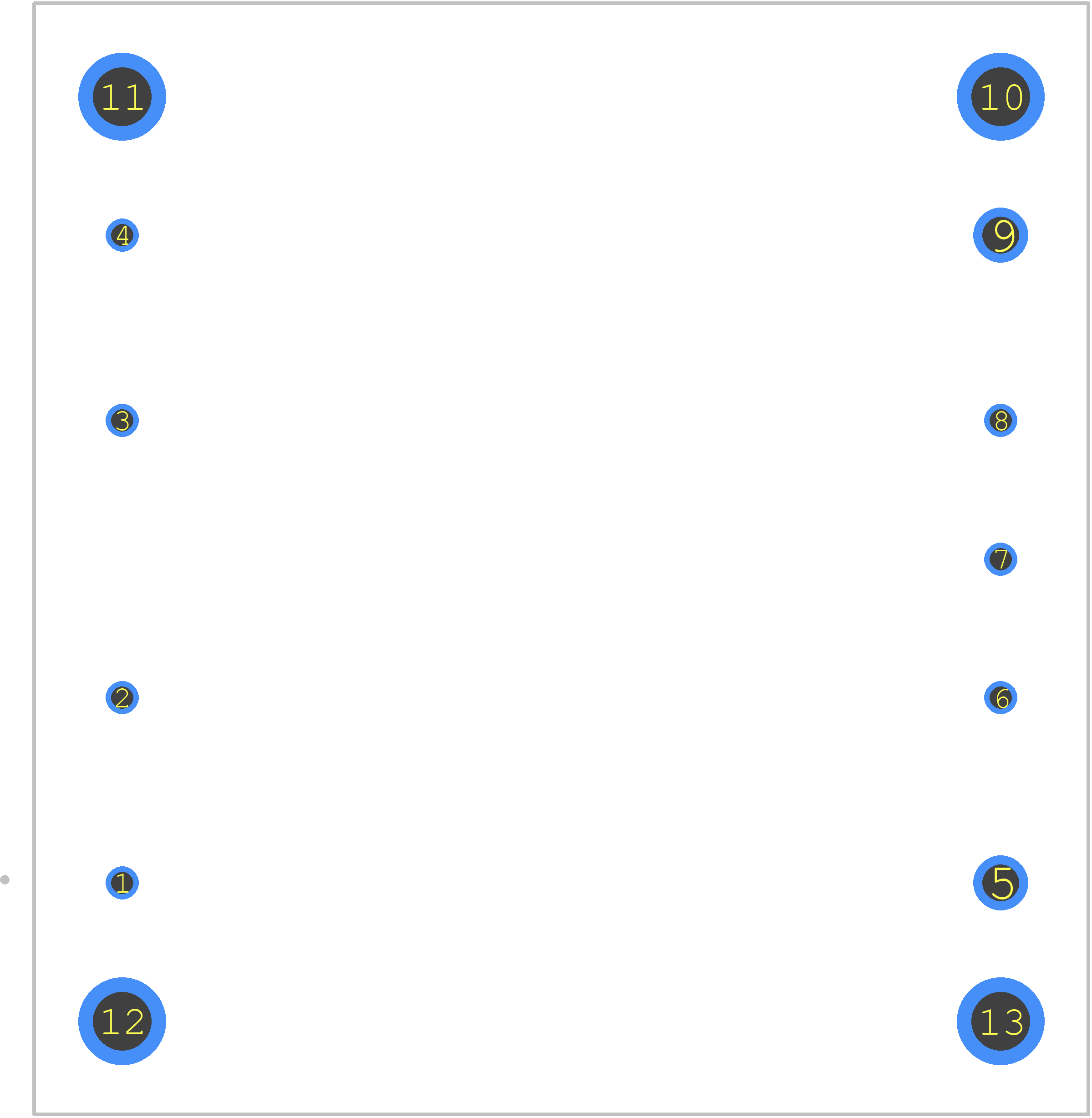 TEP 75-2412WI - Traco Power PCB footprint - Other - Other - TEP-75WI