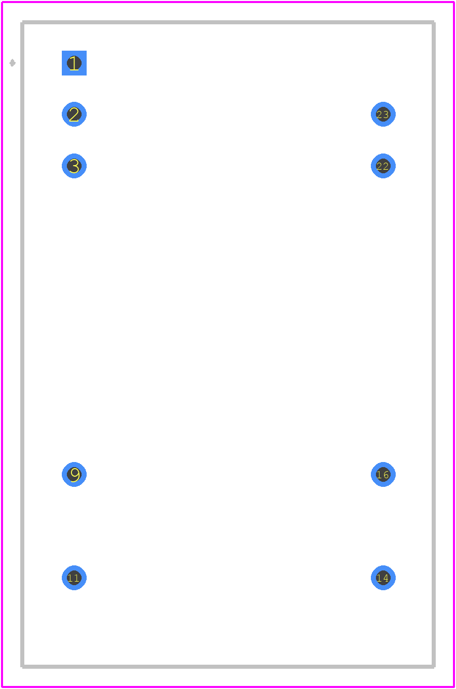 THD 15-1223N - Traco Power PCB footprint - Other - Other - THD 15-1211N-1