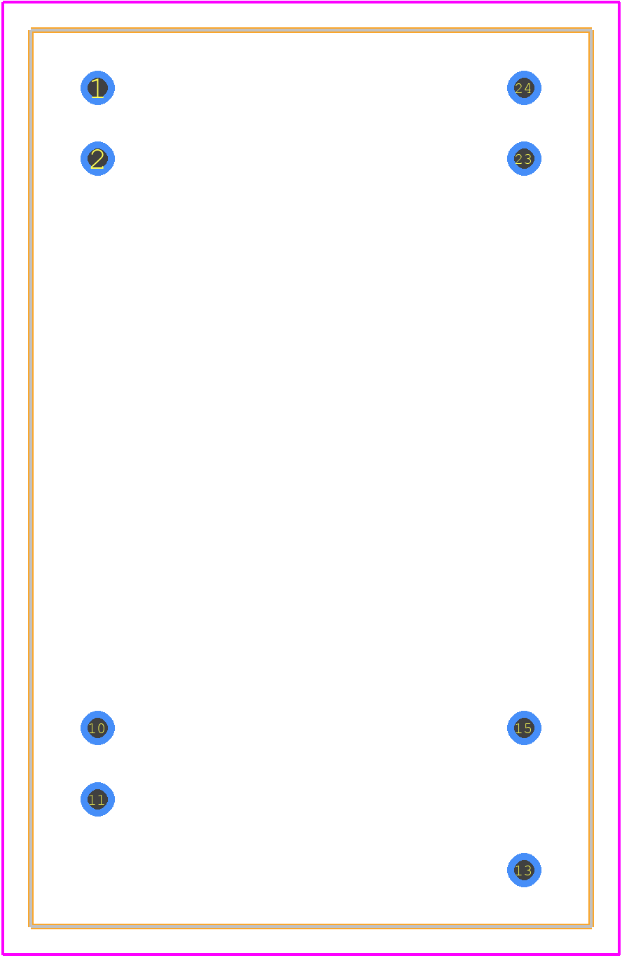 THI 2422 - Traco Power PCB footprint - Other - Other - THI 2 Series_D