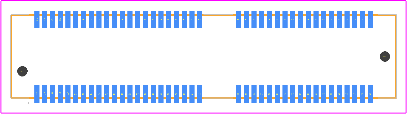 MEC8-140-02-L-DV-A-K-TR - SAMTEC PCB footprint - Other - Other - MEC8-140-02-L-DV-A-K-TR-4