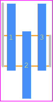 FTR-103-03-S-S - SAMTEC PCB footprint - Header, Unshrouded - Single Row Staggered SMD Pin - Header, Unshrouded - Single Row Staggered SMD Pin - FTR-103-03-S-S