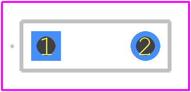 555-3001F - Dialight PCB footprint - Other - Other - 555-3001F-2