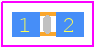 0435.750KRHF - LITTELFUSE PCB footprint - Fuses Chip - Fuses Chip - 0435