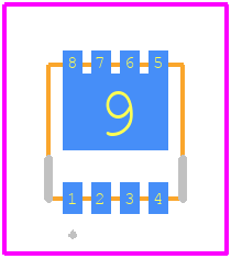 DMT6015LFV-7 - Diodes Incorporated PCB footprint - Other - Other - PowerDI3333-8 (Type UX)_2021