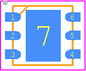 MC9RS08KA2CDB - NXP PCB footprint - Small Outline No-lead - Small Outline No-lead - SOT907-3: HVSON6