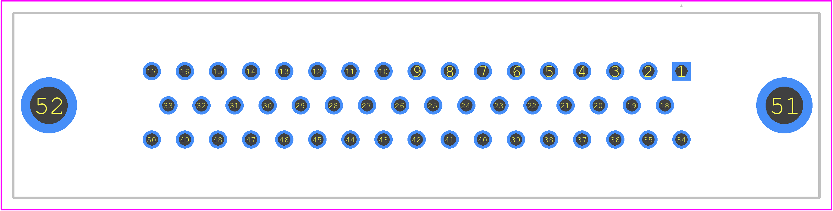 013897 - TE Connectivity PCB footprint - Other - Other - 013897-7