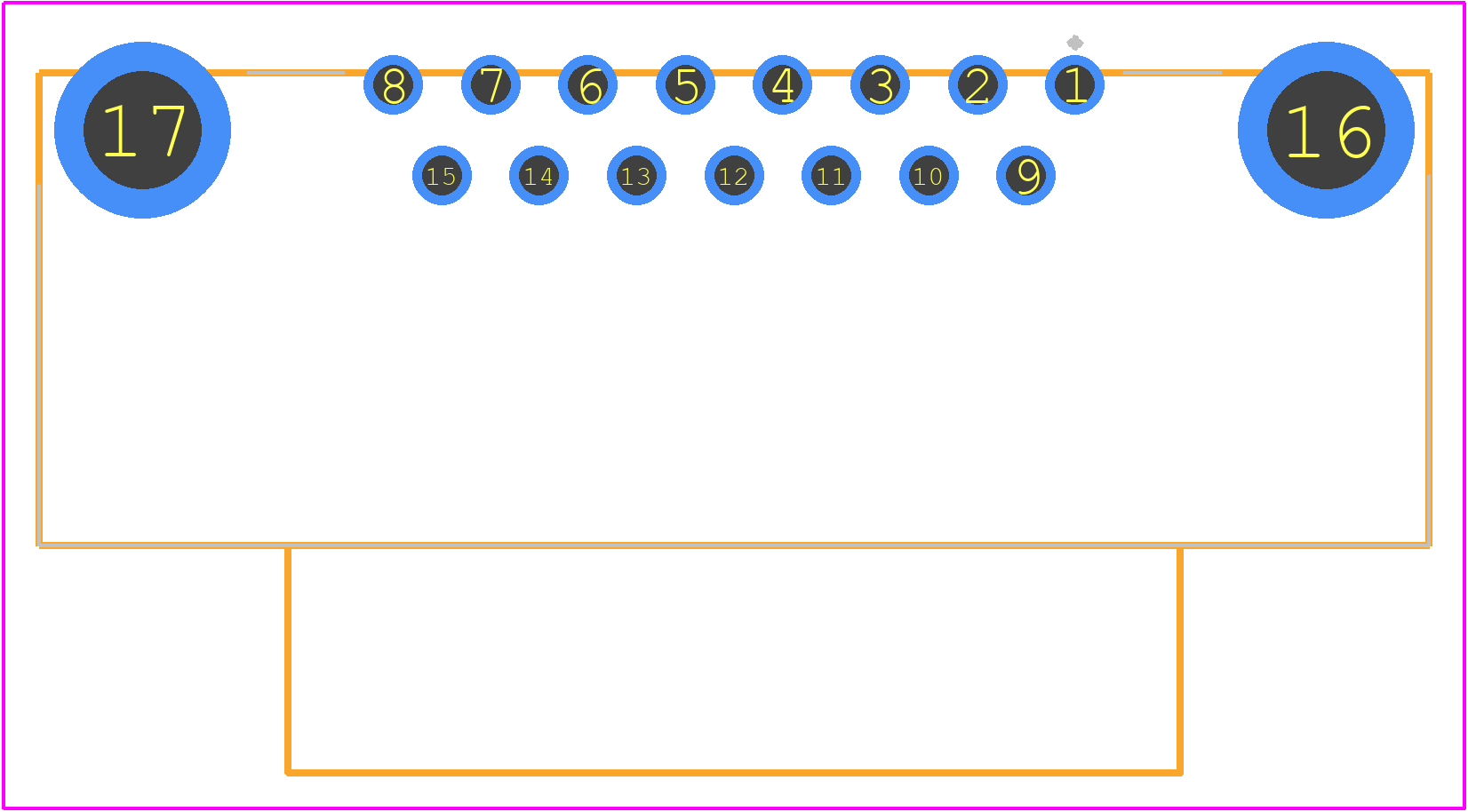 154256 - TE Connectivity PCB footprint - Other - Other - 154256-3