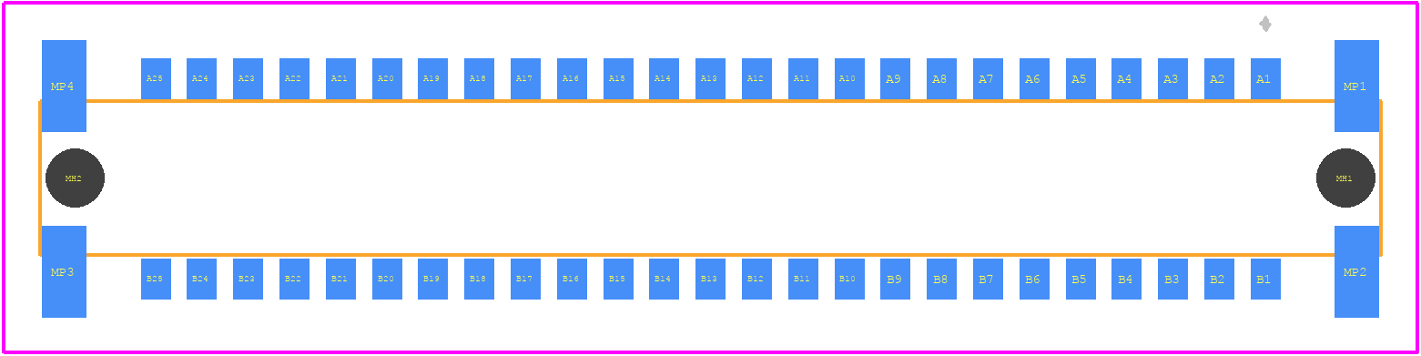 154807 - ERNI PCB footprint - Other - Other - 154807