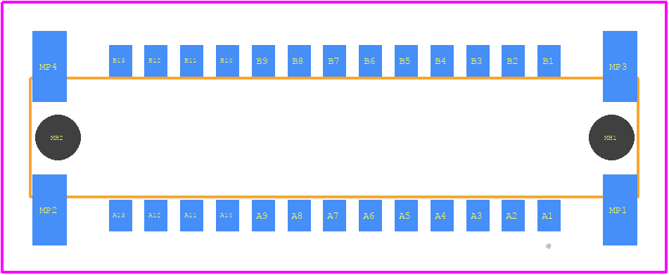 244837 - TE Connectivity PCB footprint - Other - Other - 244837-1