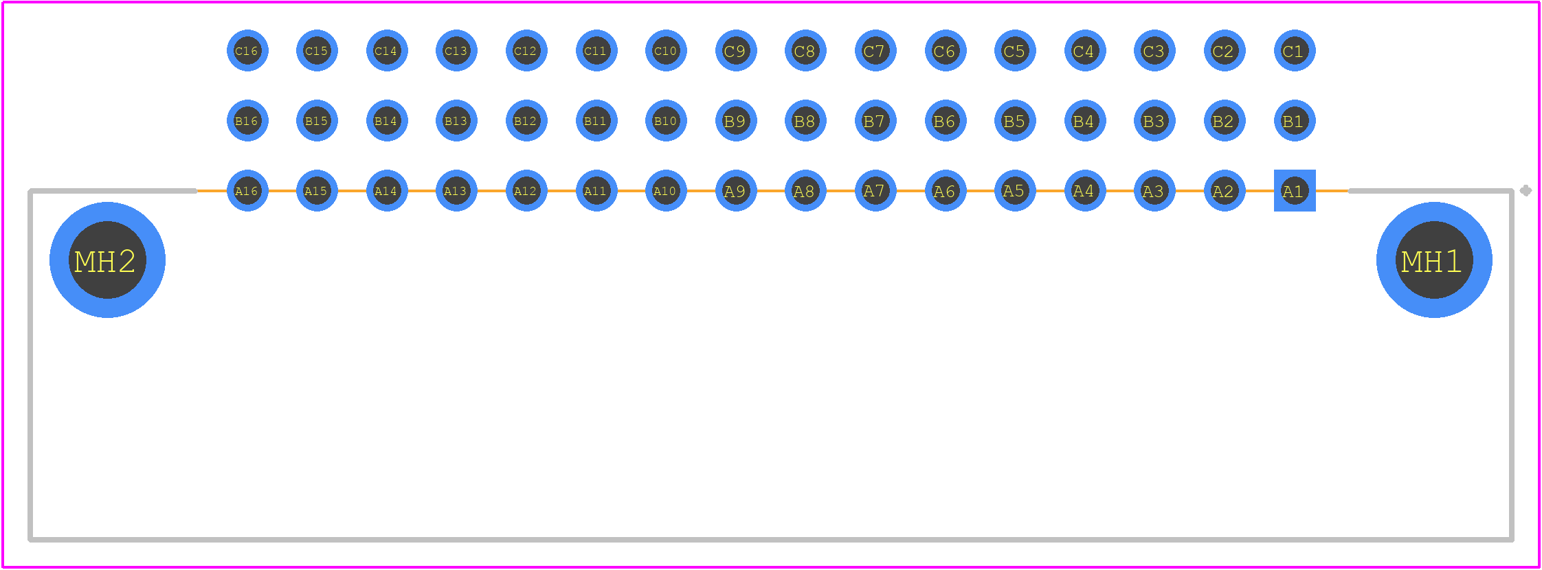 254324 - TE Connectivity PCB footprint - Other - Other - 254324-3