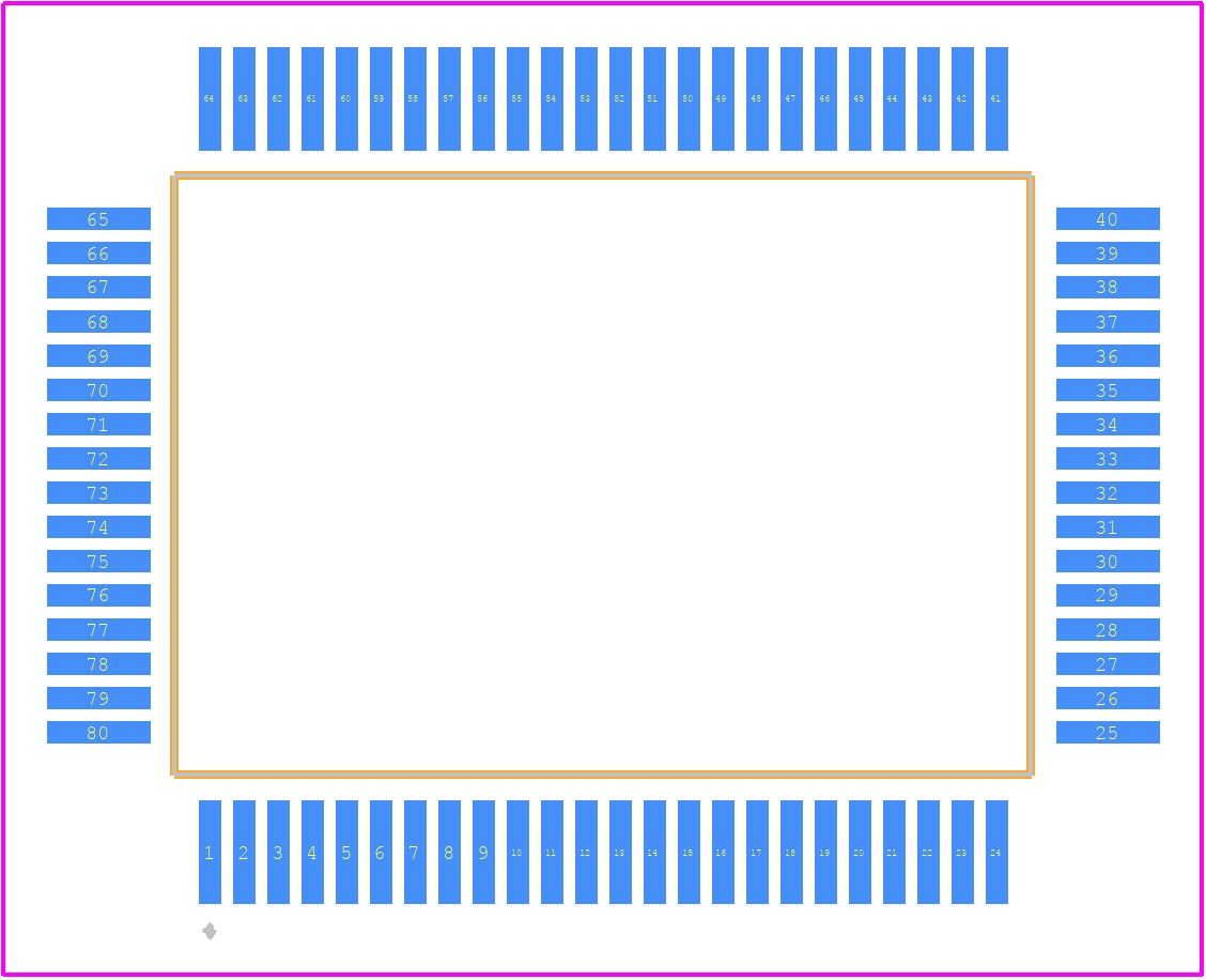 IC149-080-012-B5 - Yamaichi PCB footprint - Other - Other - IC149-080-012-B5-2