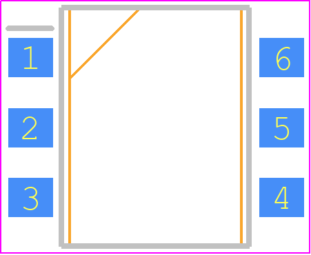 IKD0303000 - Apem PCB footprint - Small Outline Packages - Small Outline Packages - 3 Way Surface Mount DIP Switch