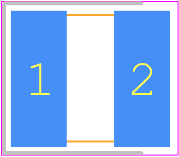 T97H107M035HAA - Vishay PCB footprint - Capacitor Chip Polarised - Capacitor Chip Polarised - T97 Case Code H