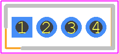 851-87-004-10-001101 - Preci-Dip PCB footprint - Header, Shrouded - Straight PTH Box - Header, Shrouded - Straight PTH Box - 851-87-004-10-001101