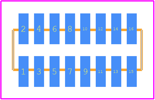 853-87-016-30-001101 - Preci-Dip PCB footprint - Other - Other - 853-87-016-30-001101-2