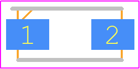 S1DHM2G - Taiwan Semiconductor PCB footprint - Diodes Moulded - Diodes Moulded - DO-214AC (SMA)-