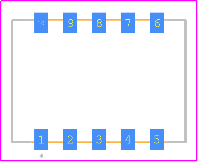 R0.25D-0505 - RECOM Power PCB footprint - Other - Other - R0.25D-0505