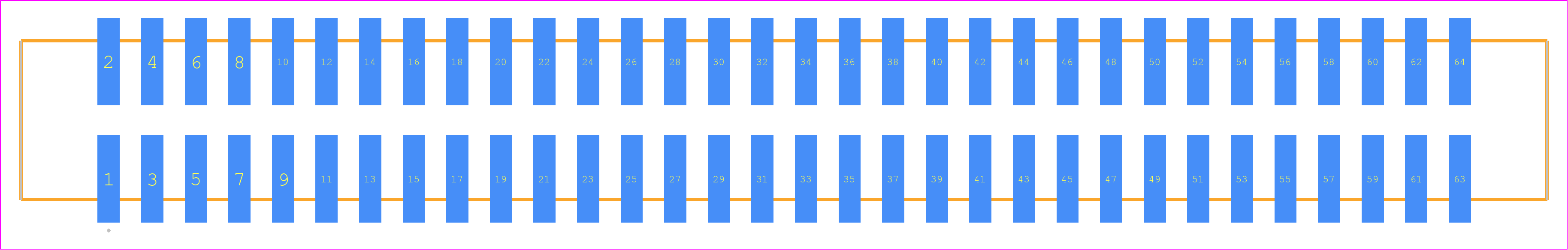 HTST-132-01-T-DV - SAMTEC PCB footprint - Other - Other - HTST-132-01-YY-DV