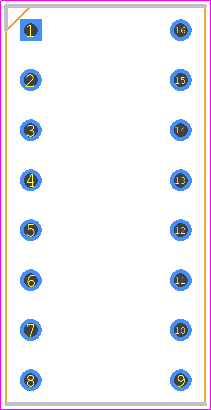 W30516TTRC - Winslow PCB footprint - Dual-In-Line Sockets - Dual-In-Line Sockets - DIP-16