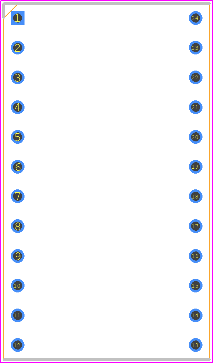 W30524SFTRC - Winslow PCB footprint - Dual-In-Line Sockets - Dual-In-Line Sockets - W30524SFTRC