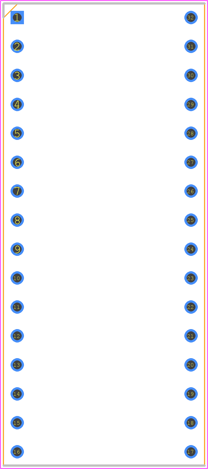 W30532SFTRC - Winslow PCB footprint - Dual-In-Line Sockets - Dual-In-Line Sockets - W30532SFTRC_a