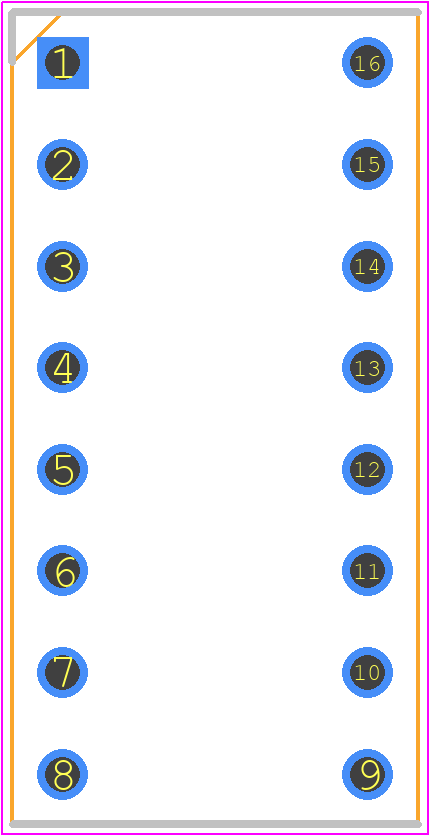 W9581RC - Winslow PCB footprint - Dual-In-Line Sockets - Dual-In-Line Sockets - dip-16--