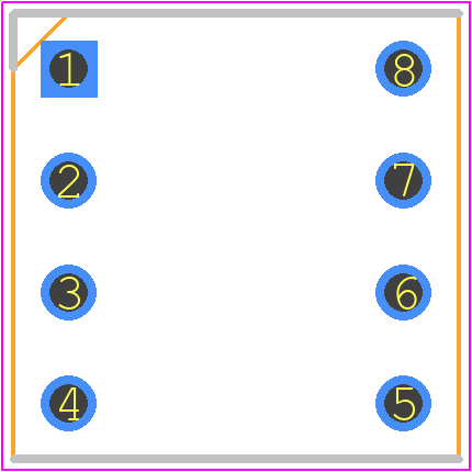 W9594RC - Winslow PCB footprint - Dual-In-Line Sockets - Dual-In-Line Sockets - dip8