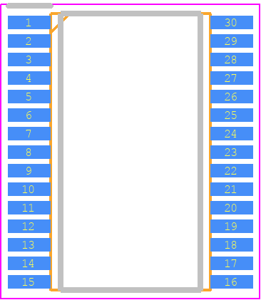ML22420 - LAPIS SEMICONDUCTOR PCB footprint - Small Outline Packages - Small Outline Packages - SSOP30
