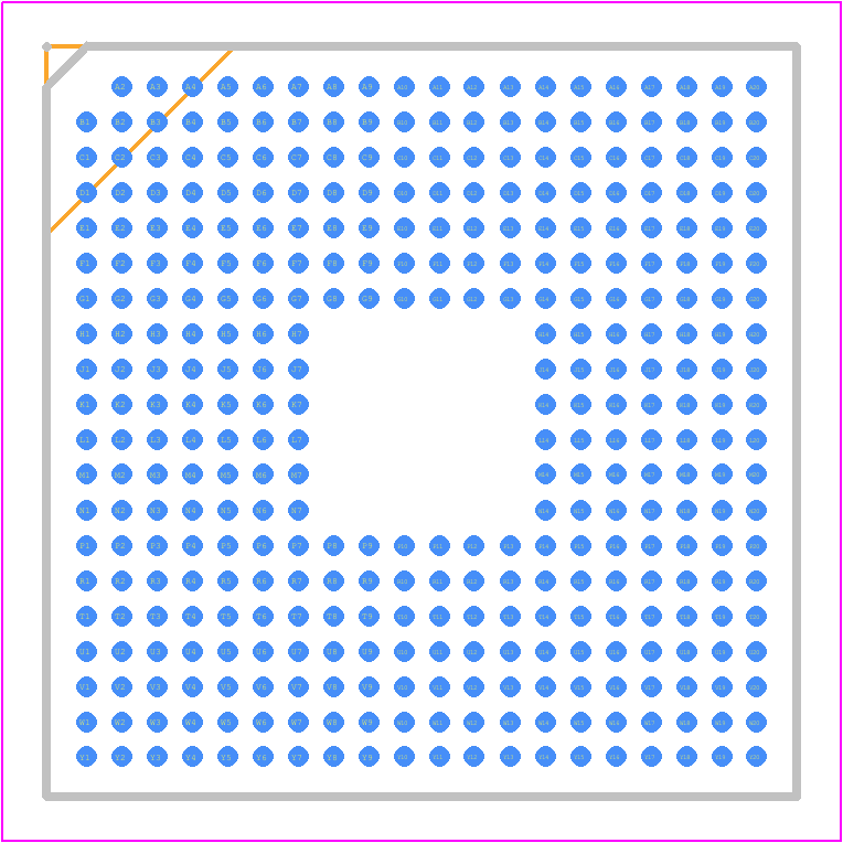 XC4VFX12-10SFG363C - AMD PCB footprint - BGA - BGA - SFG363