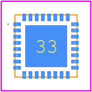PE43704B-Z - Peregrine Semiconductor PCB footprint - Other - Other - 32-lead 5x5 QFN_2021