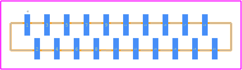 FC1-20-01-T-TR - SAMTEC PCB footprint - Other - Other - FC1-20-01-T-TR-2